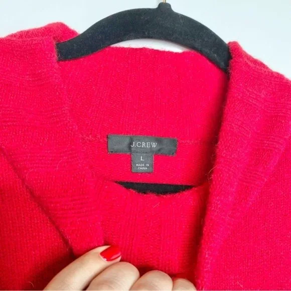 J. Crew Red Mockneck Sweater in Supersoft Yarn - Picture 5 of 7
